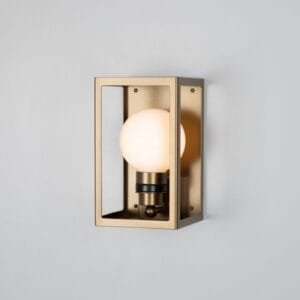 Hamilton Outdoor Box Lantern Wall Light IP65 Glass Outdoor Wall Lights Great Lighting UK Ltd